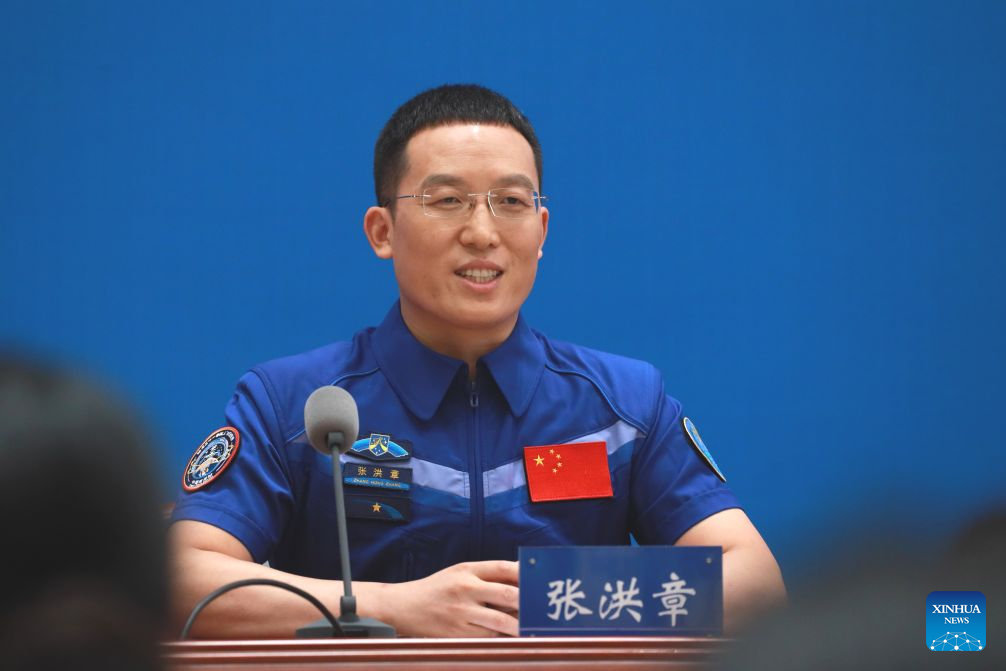 Shenzhou-21 crew makes first public appearance after record 210-day space mission
