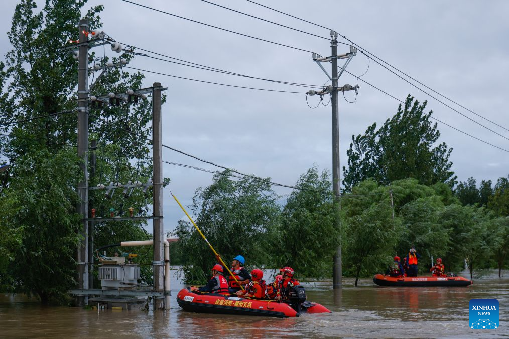 Rescue, recovery efforts underway in China's Hubei following Typhoon Dolphin