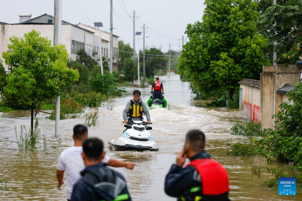 Rescue, recovery efforts underway in China's Hubei following Typhoon Dolphin
