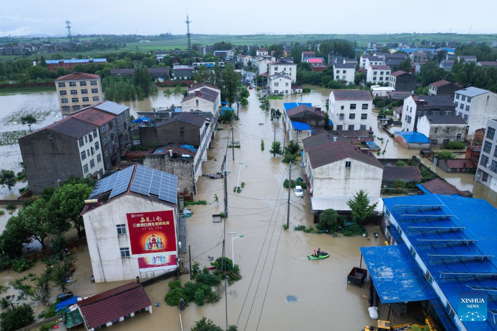 Rescue, recovery efforts underway in China's Hubei following Typhoon Dolphin