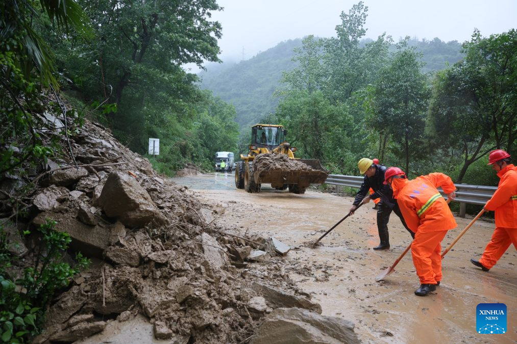 Rescue, recovery efforts underway in China's Hubei following Typhoon Dolphin
