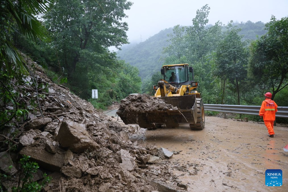 Rescue, recovery efforts underway in China's Hubei following Typhoon Dolphin