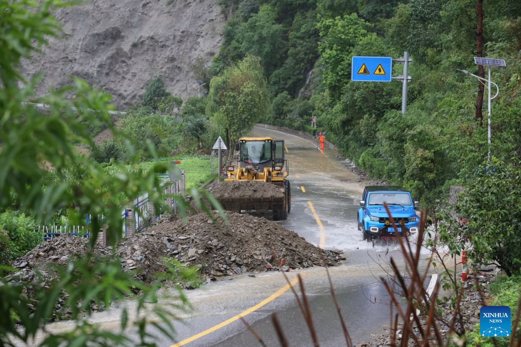 Rescue, recovery efforts underway in China's Hubei following Typhoon Dolphin