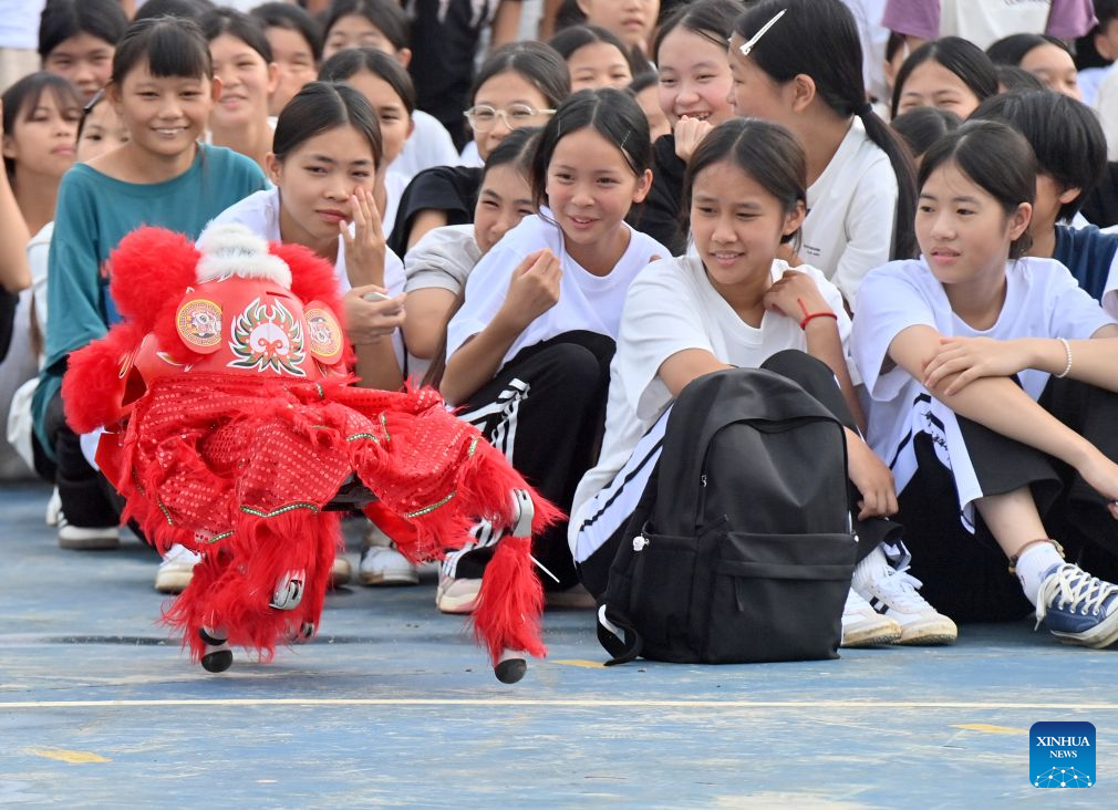 Primary and secondary schools in parts of China welcome first day of new semester