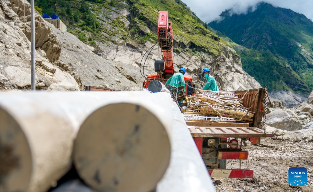 Power restored at mudslide-hit border port in China's Xizang