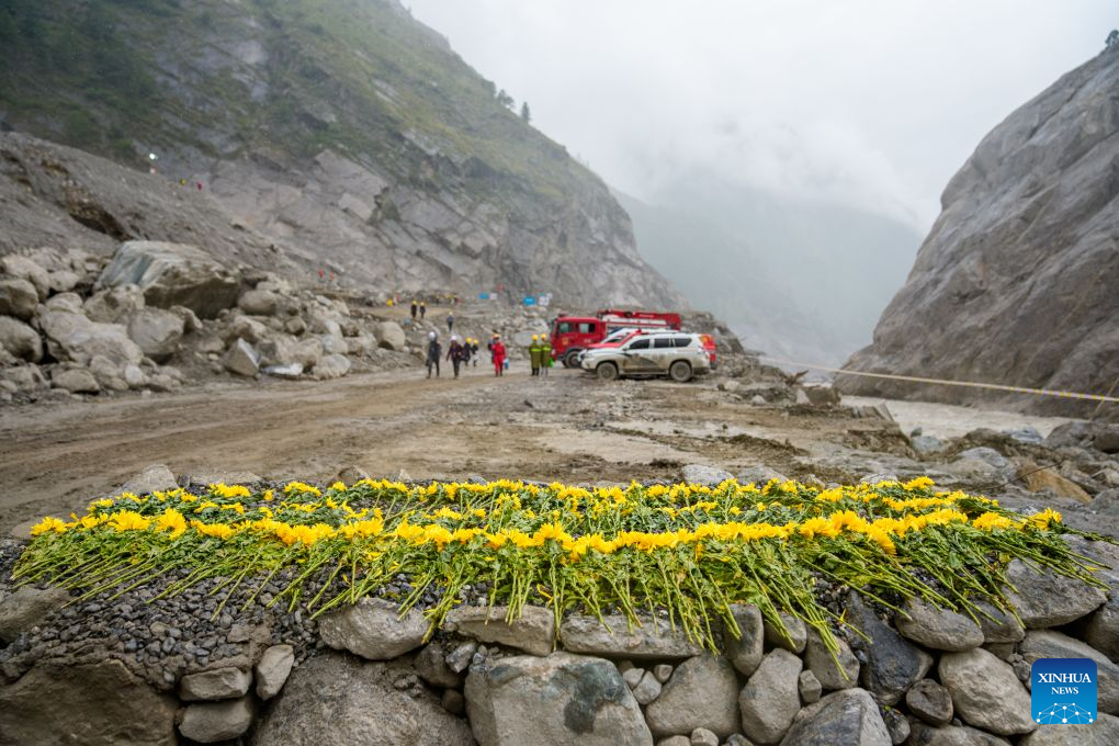 Over 2,500 rescuers deployed to mudslide-hit border port in China's Xizang