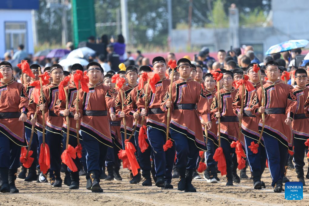 In pics: opening ceremony of Nadam fair in Daqing, China's Heilongjiang