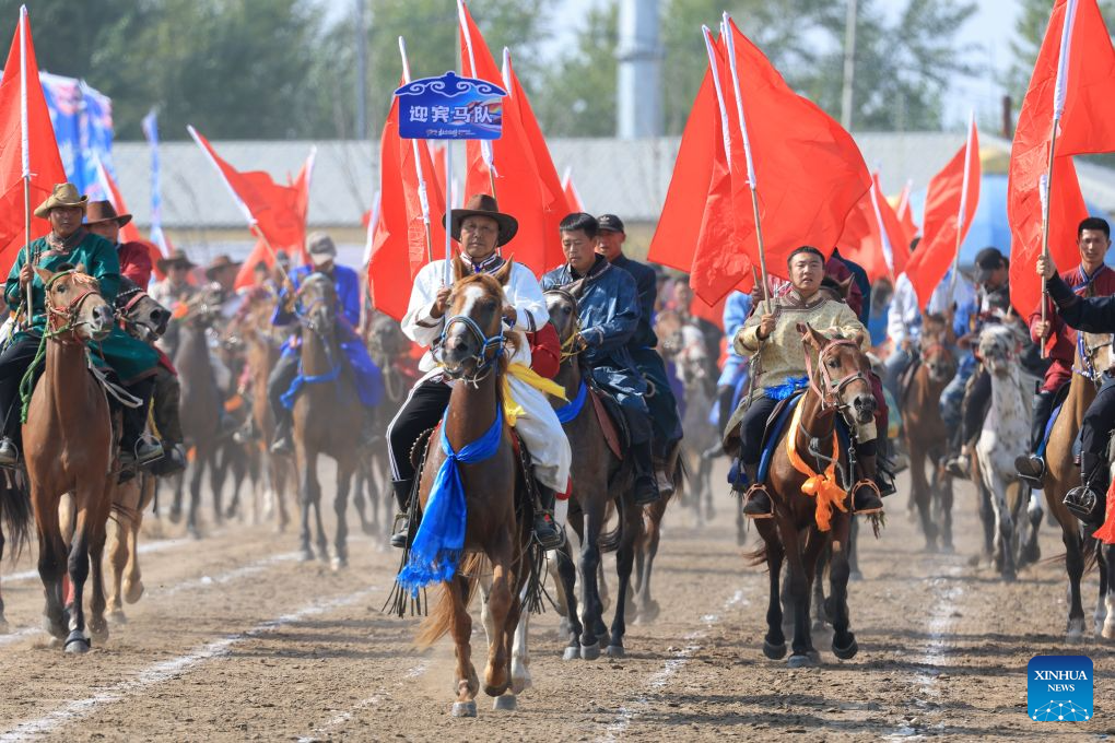 In pics: opening ceremony of Nadam fair in Daqing, China's Heilongjiang