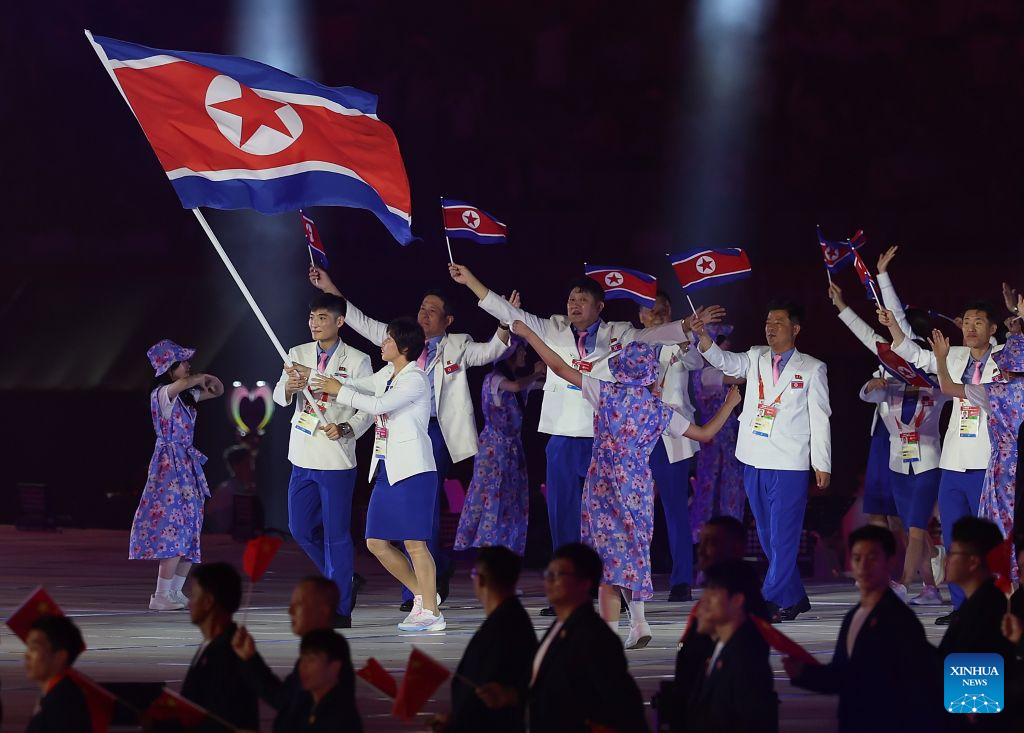 Opening ceremony of 20th Asian Games held in Nagoya, Japan