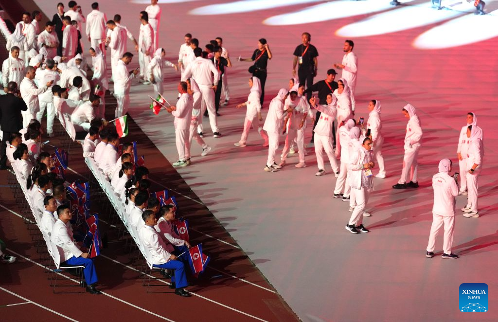 Opening ceremony of 20th Asian Games held in Nagoya, Japan