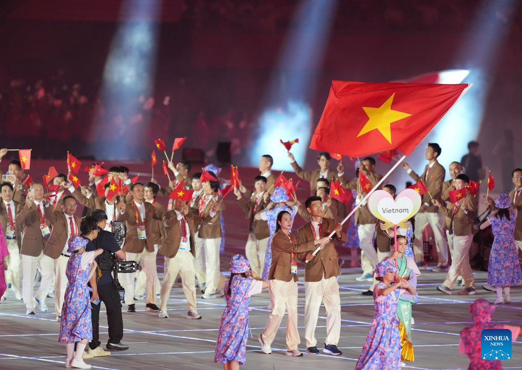 Opening ceremony of 20th Asian Games held in Nagoya, Japan
