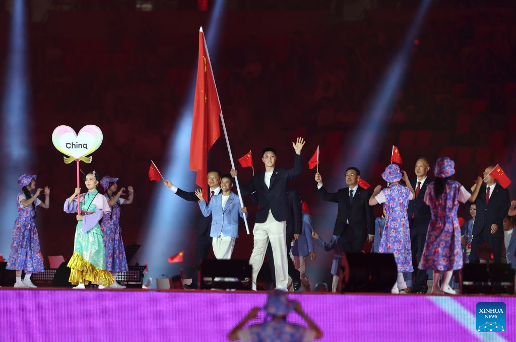 Opening ceremony of 20th Asian Games held in Nagoya, Japan