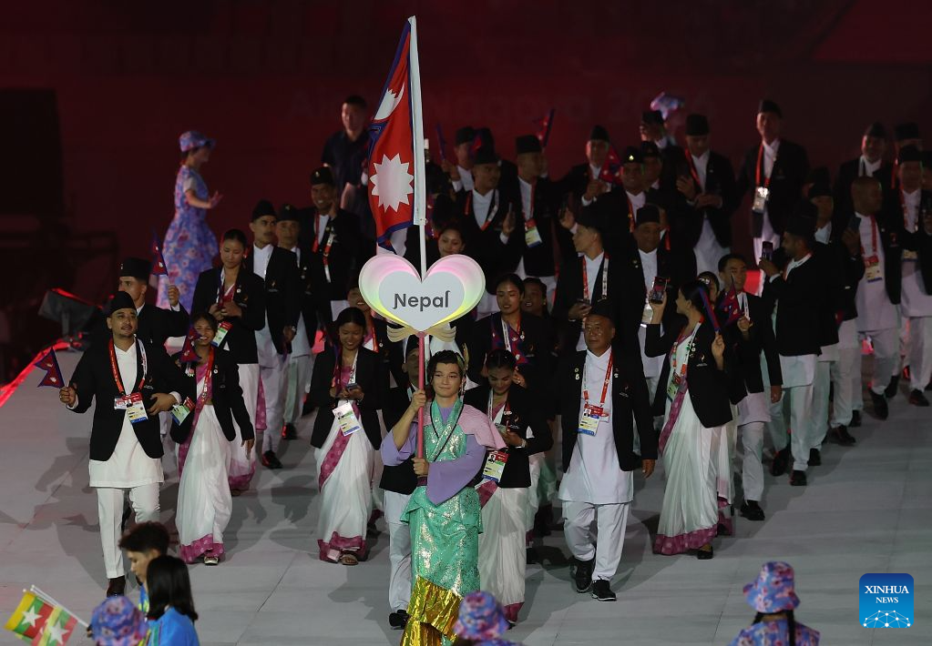 Opening ceremony of 20th Asian Games held in Nagoya, Japan
