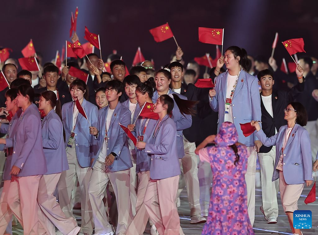 Opening ceremony of 20th Asian Games held in Nagoya, Japan