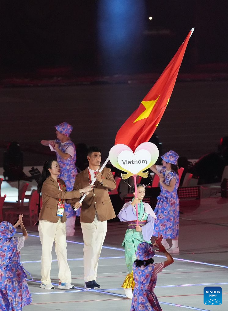 Opening ceremony of 20th Asian Games held in Nagoya, Japan