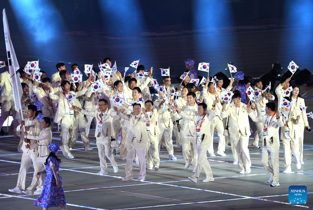 Opening ceremony of 20th Asian Games held in Nagoya, Japan