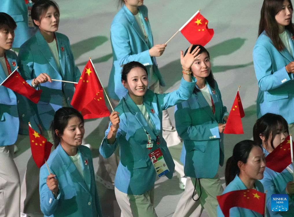 Opening ceremony of 20th Asian Games held in Nagoya, Japan