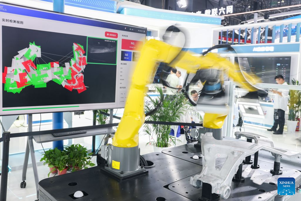 Unmanned technologies displayed during World Manufacturing Conference in Hefei, E China