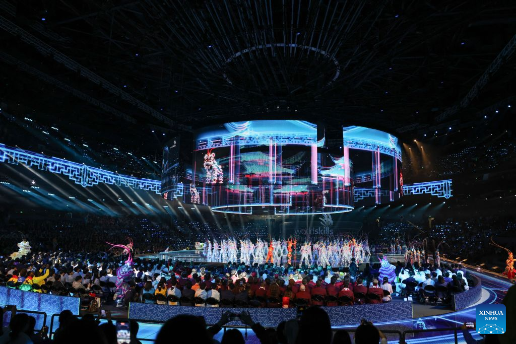 Closing ceremony of 48th WorldSkills Competition held in Shanghai