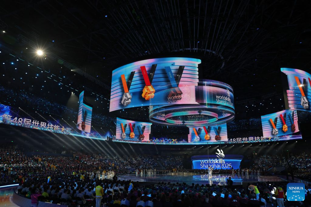 Closing ceremony of 48th WorldSkills Competition held in Shanghai