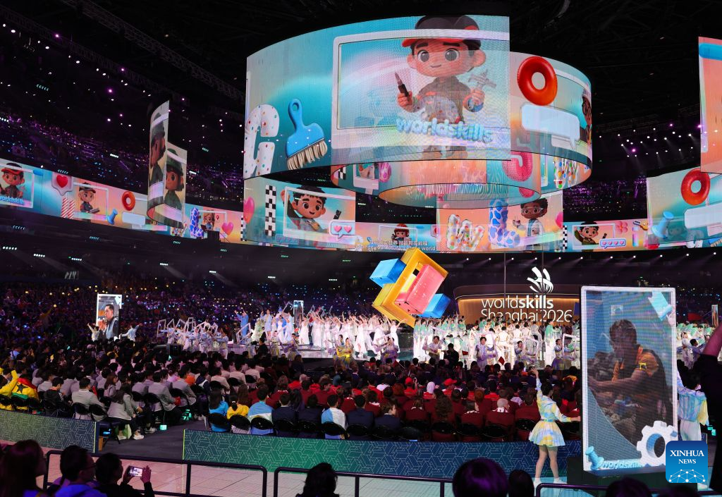 Closing ceremony of 48th WorldSkills Competition held in Shanghai