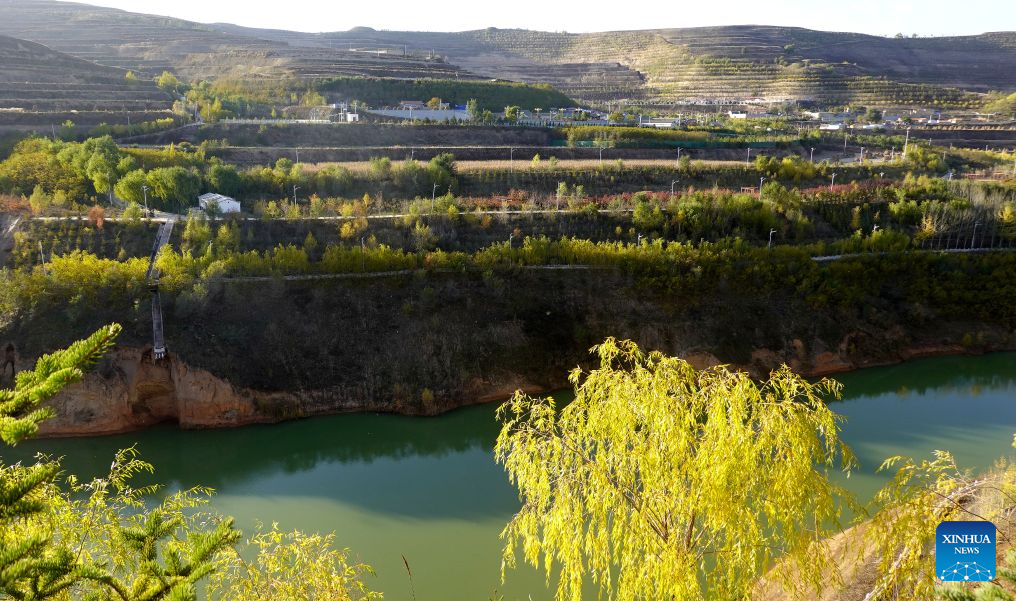 Autumn scenery in NW China's Gansu