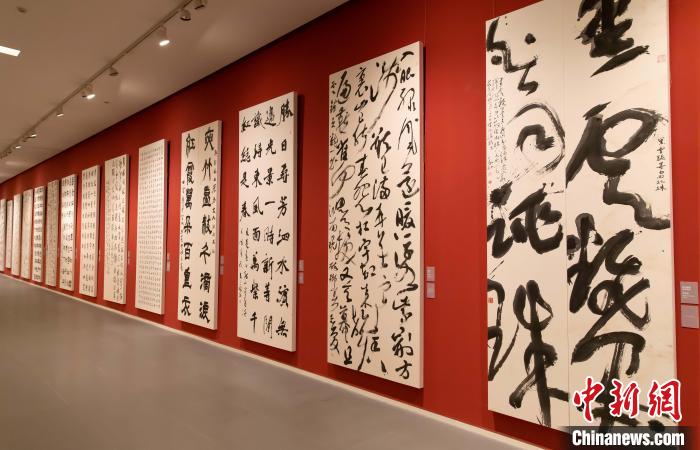 11月6日，“第十三届中国艺术节全国优秀书法篆刻作品展览”在天津美术馆正式开展。　王在御 摄