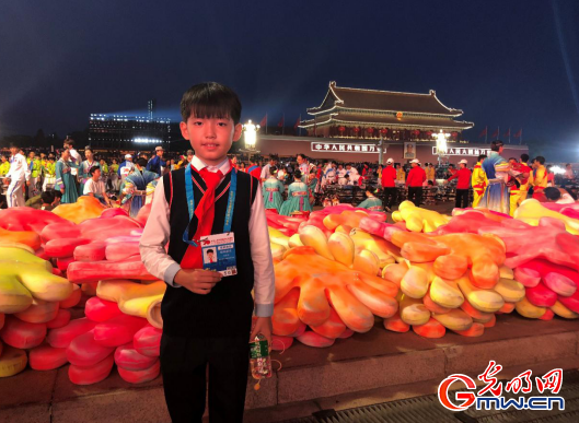 北京海淀民族小学刘庆泽:我在天安门广场上为祖国放歌
