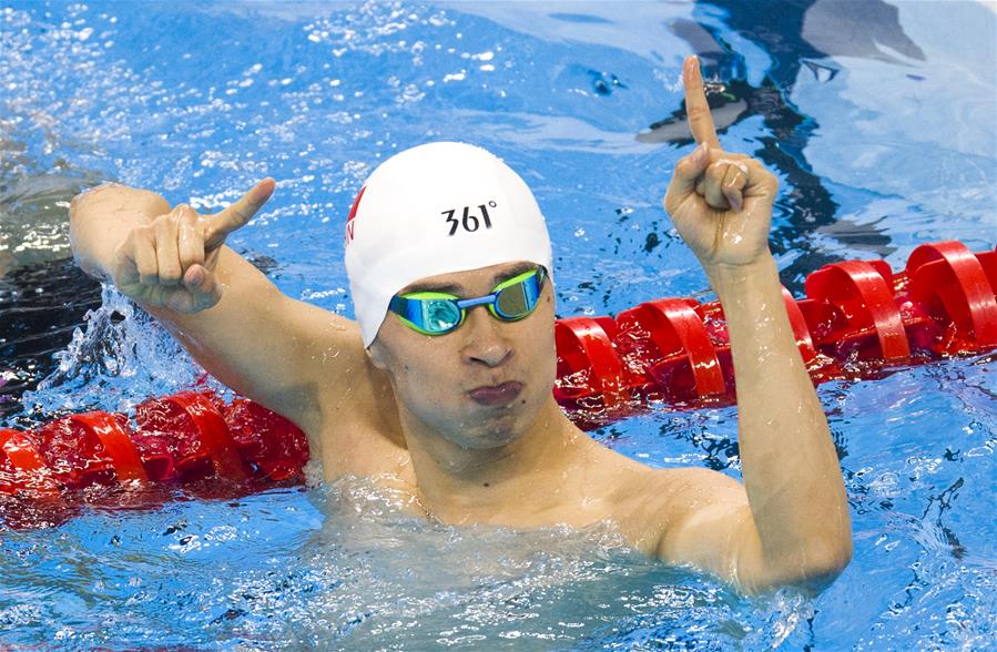王益楠获50米自由泳s8级冠军